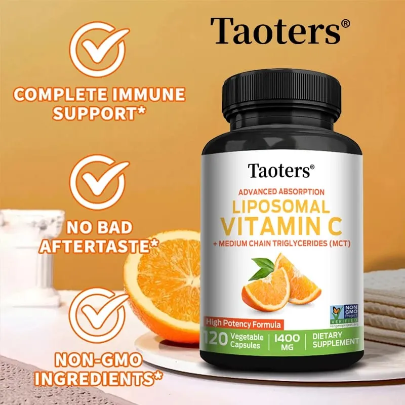 Liposomale vitamine C 1400 mg - Bevordert de collageenproductie Immuunondersteuning Krachtige antioxidant — image 4