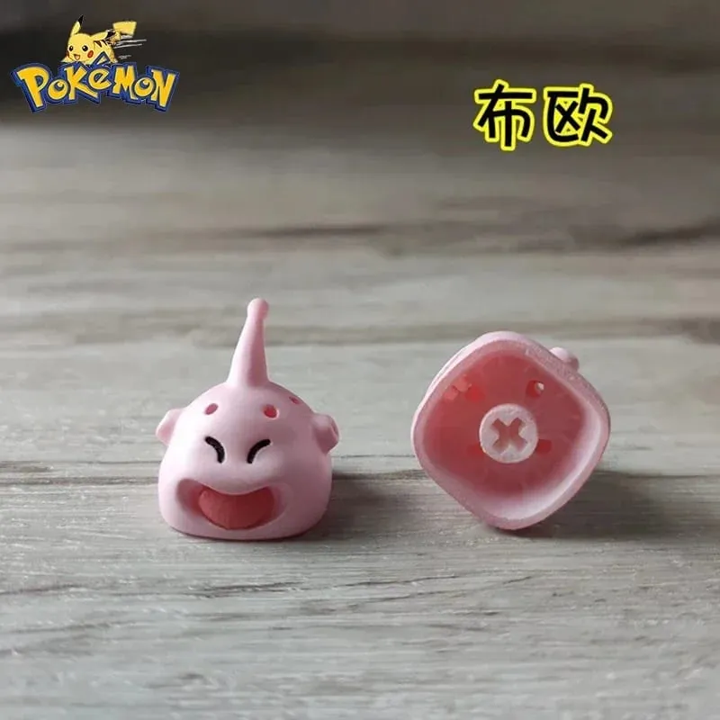 Pokemon Anime Cute Tail Keycaps Pikachu Gengar Eevee Keyboard Cap for Cross Shaft Mechanical Keyboard 3D Resin Keycaps Best Gift