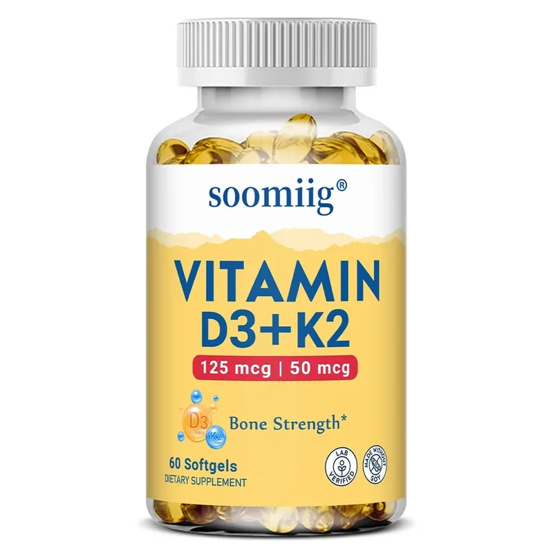 Vitamin D3 K2 - Bone Health & Immune Support Supplement - with 5000 IU Vitamin D and 50 Mcg Vitamin K2 Soy Free — image 9