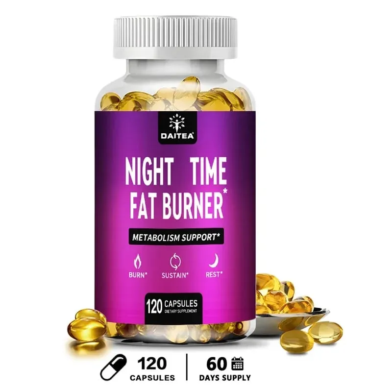 Nighttime Fat Burner - Carb Blocker Metabolism Fat Burning Supplement