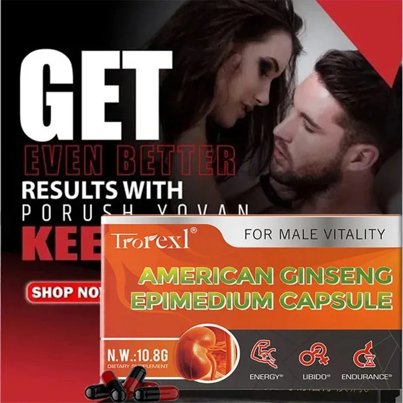 Organic Epimedium Ginseng Capsule Supports Reproductive Health Natural Energizer — image 3