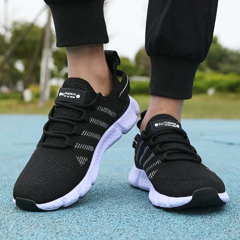 New Summer Soft Soled Running Shoes Men Mesh Breathable Casual Shoes Comfortable Fashionable Versatile Outdoor Exercise Shoes — image 4