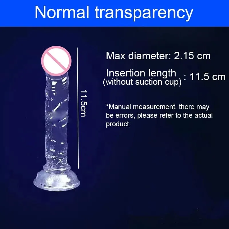 Realistic Transparent Dildo/Flesh Color Dildo Suction Cup Jelly Penis 7 Size Female Masturbator Soft Big Dick Lesbian Sex Toys
