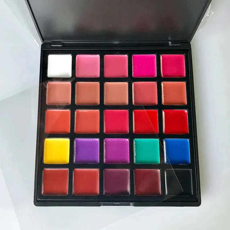 25 Colors Lipstick Palette Premium Palette Multi Color Superposition Effect Stylish Makeup Kit for Women Girls Elegant — image 4