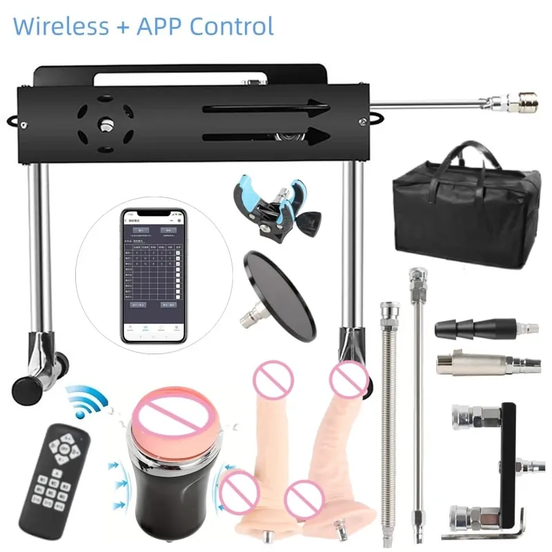 200W 강력한 섹스 기계 여성과 남성을위한 매우 & 지능형 사랑 기계 딜도 긴 스트로크 1-15cm 섹스 기계 — image 12