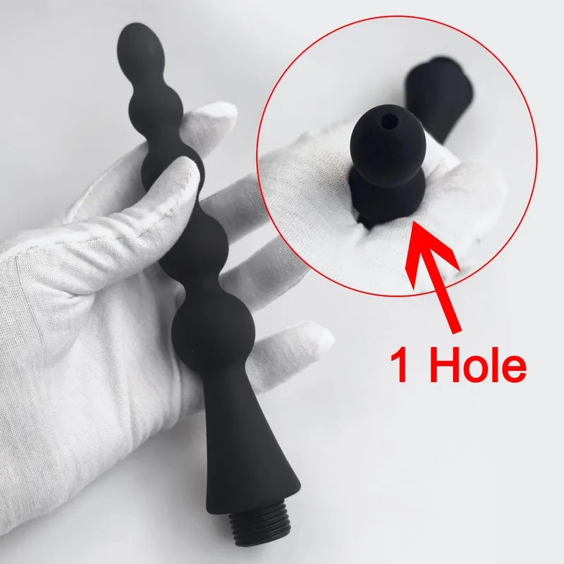 1 Adet Silikon popo gömme plug-in duş lavman anal dilatörler tuvalet temizleyici yetişkin seks oyuncakları BDSM Kölelik cinsel sağlık