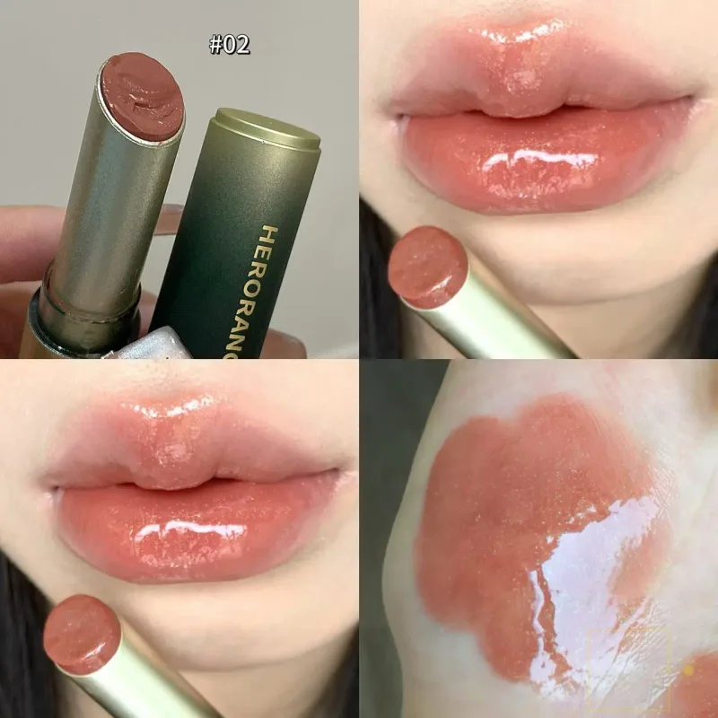 Herorange Mirror Lip Gloss 24H Waterproof Long-Lasting Lipstick No Transfer No Fading Matte & Shine Plumping Lip Makeup Women's — image 9