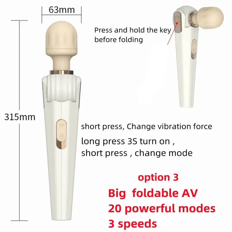 Body Massage Vagina Magic Wand Massager AV Vibrators Dildo Masturbator Product Clitoris Stimulator Adult Sex Toy Women Men Penis — image 21