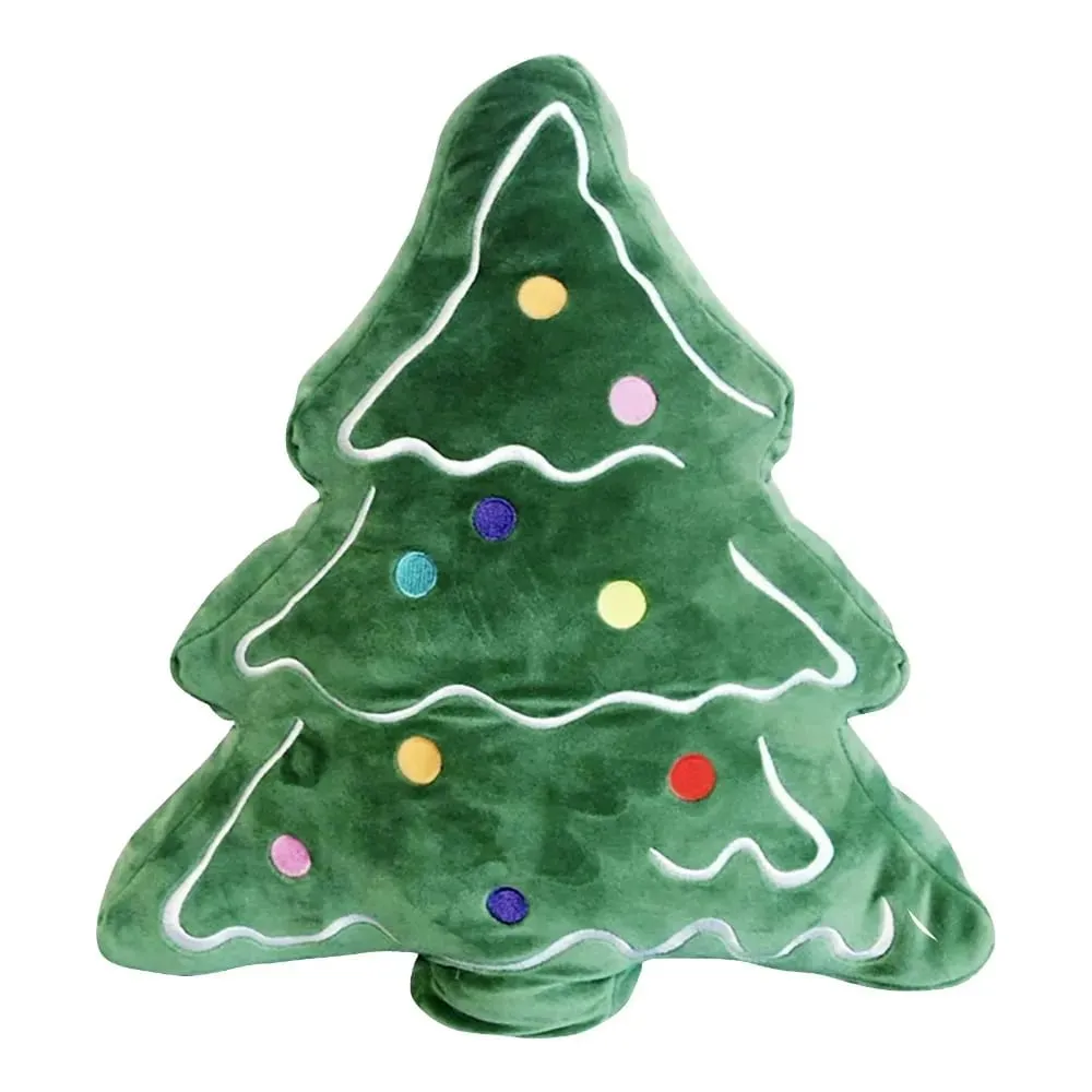 Soft Christmas Tree Sofa Cushion Comfortable Skin-friendly Christmas Day Decorative Pillow 3D Shaped Ornaments