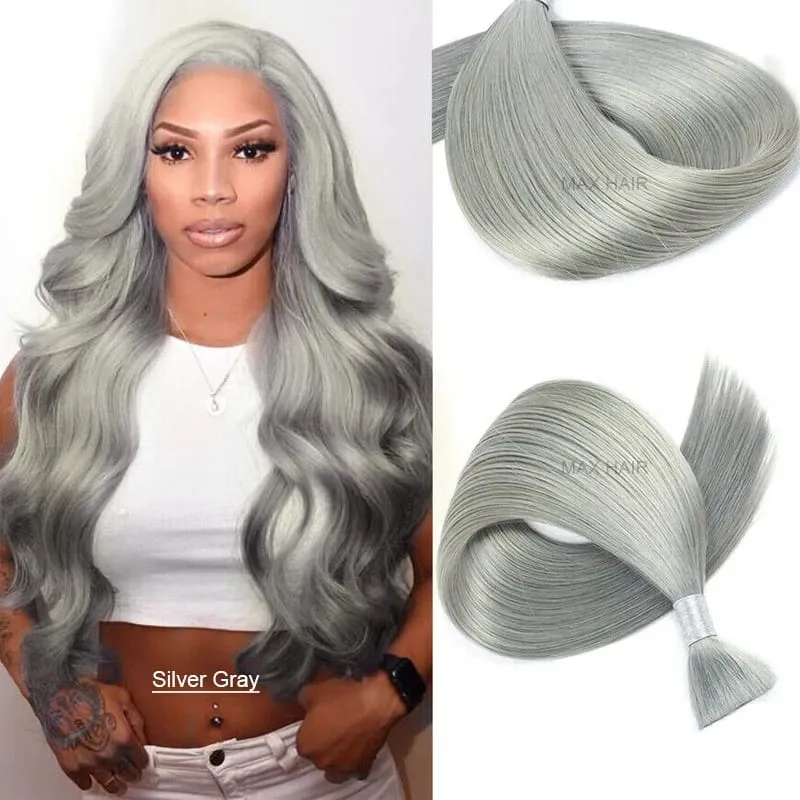 613 Striaght Human Hair No Weft 100% Virgin Bundles Highlight Original Bulk Extensions Russian Natural Unprocessed Blonde Braidi — image 20