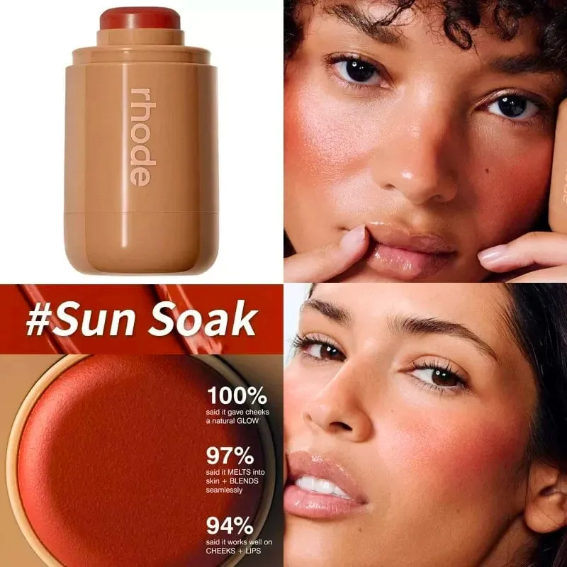 Brand Pocket Powder Blusher Stick Piggy Sleepy Girl & Bronzer Stick Portable Sunbed Sip Bake Long-lasting Easy To Color Cosmetic — image 16