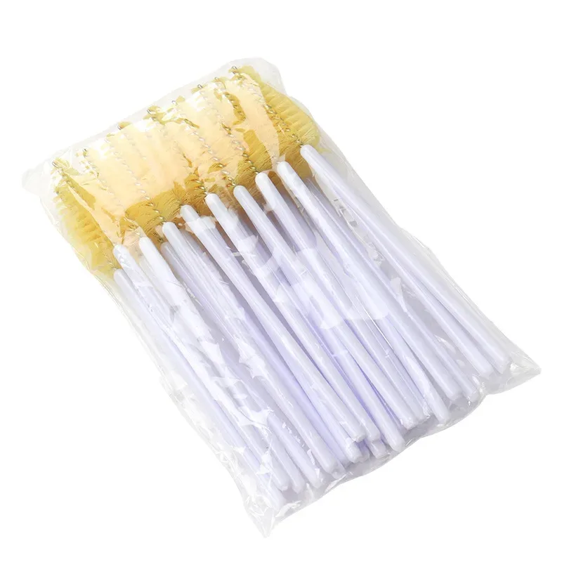 50pcs Eyelash Eyebrow Brush Water Drop Shape Nylon Material Lashes Makeup Brushes Eyelash Extension Beauty Tools Mascara Wand — image 16