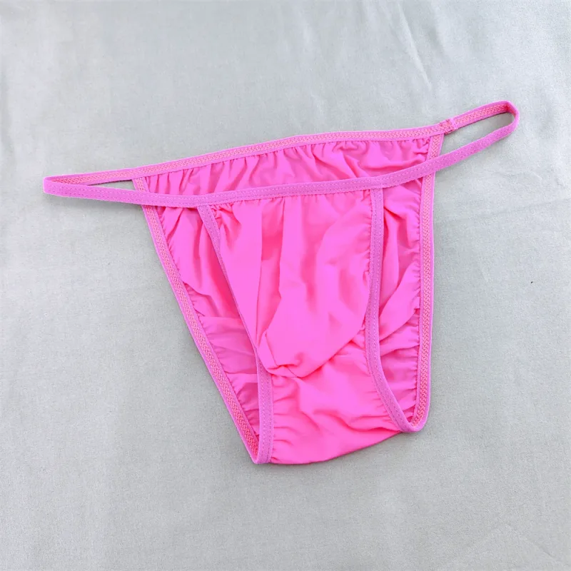 Translucent Bulge Pouch Underwear Thin Waistband Mens Ice Silk Nylon Briefs Low Rise Summer Male Panties — image 12