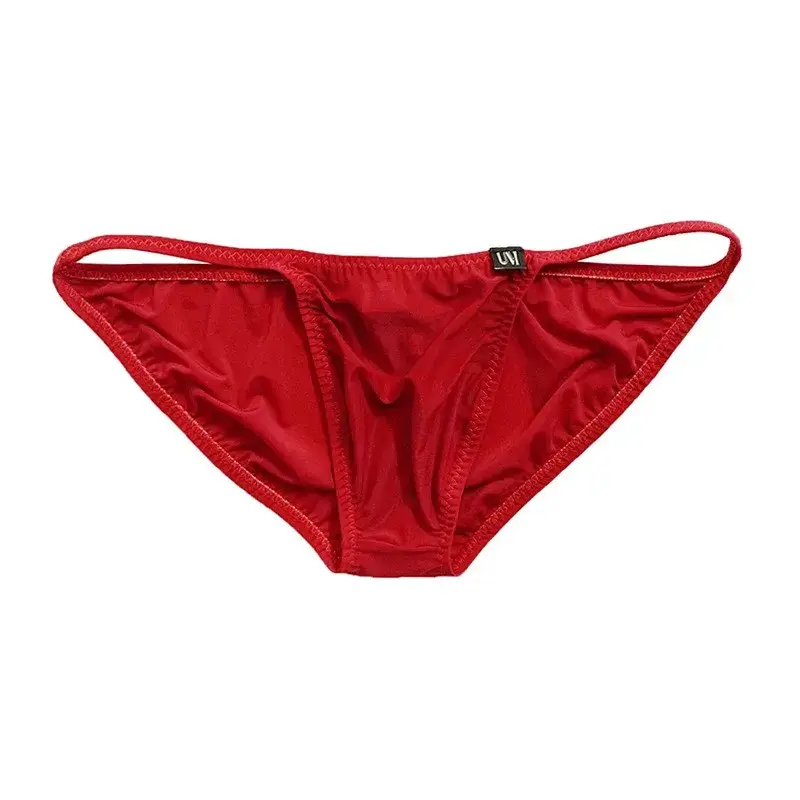 Men's Low Rise Silk Nylon Boxer Briefs Soft Stretch Fabric Cool Comfortable Tight Fit Lightweight Breathable Men's Underwear
