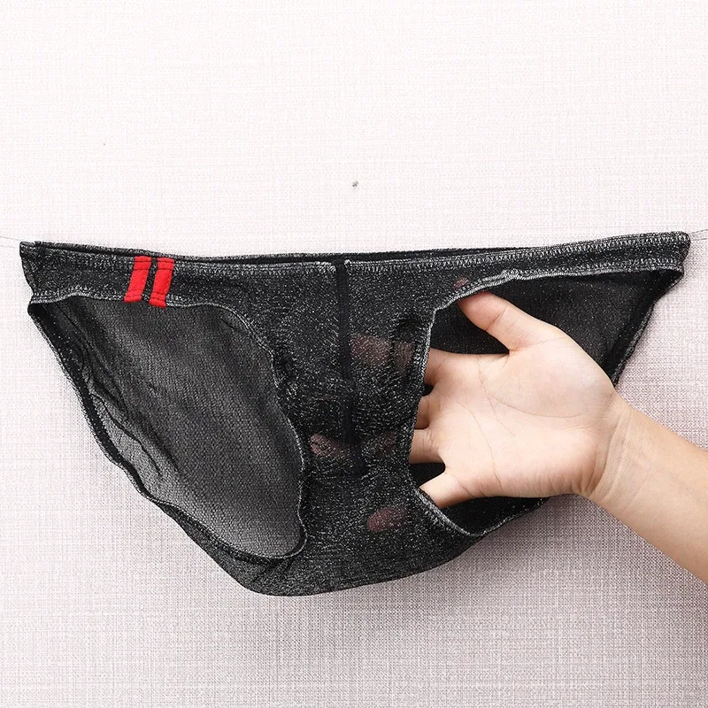 Herren-Unterwäsche-Slips, ultradünn, atmungsaktives Mesh-Höschen mit niedrigem Bund — image 14