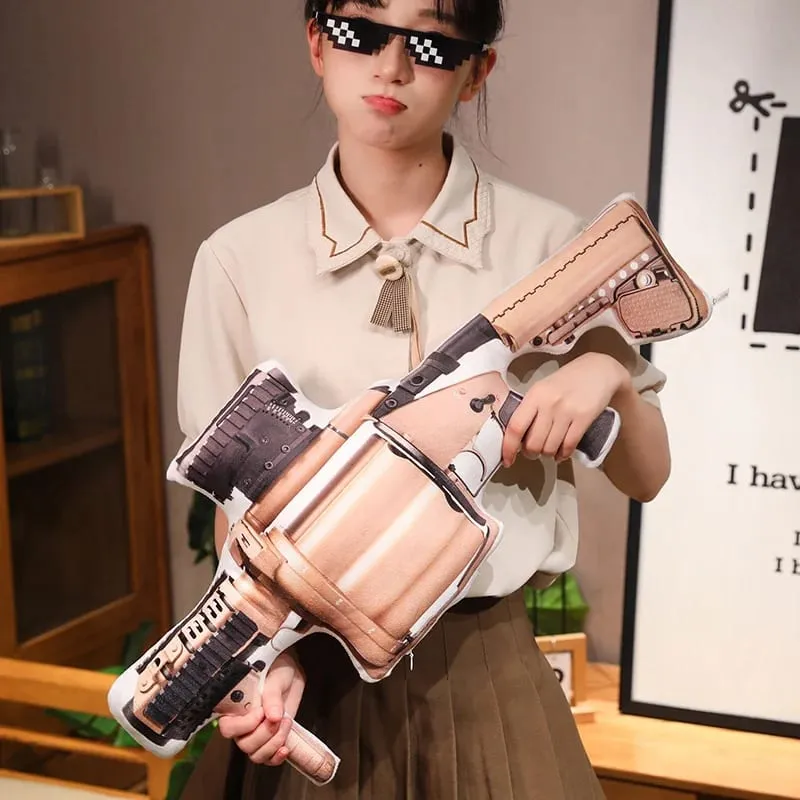 Simulation Gun Plush Pillow Images Printing Wheelgun Sniper Rifle Shooting Cushion Decoration Men Gift — image 3