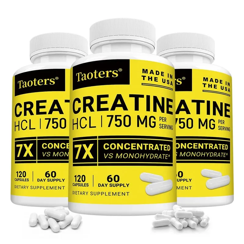 HCL Creatine Supplement Enhances Focus Strength and Endurance Suitable for Both Men and Women Gluten-free Non-GMO
