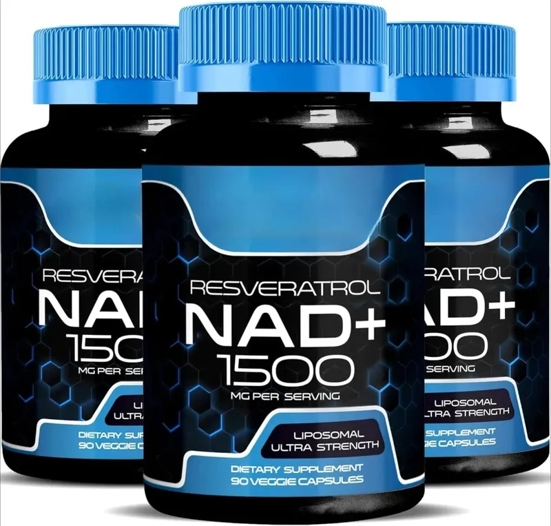 NAD+ kapslar med Resveratrol örtantioxidanttillskott Stöd för cellhälsa Energi och anti-åldrande för kvinnor män 90 delar — image 9