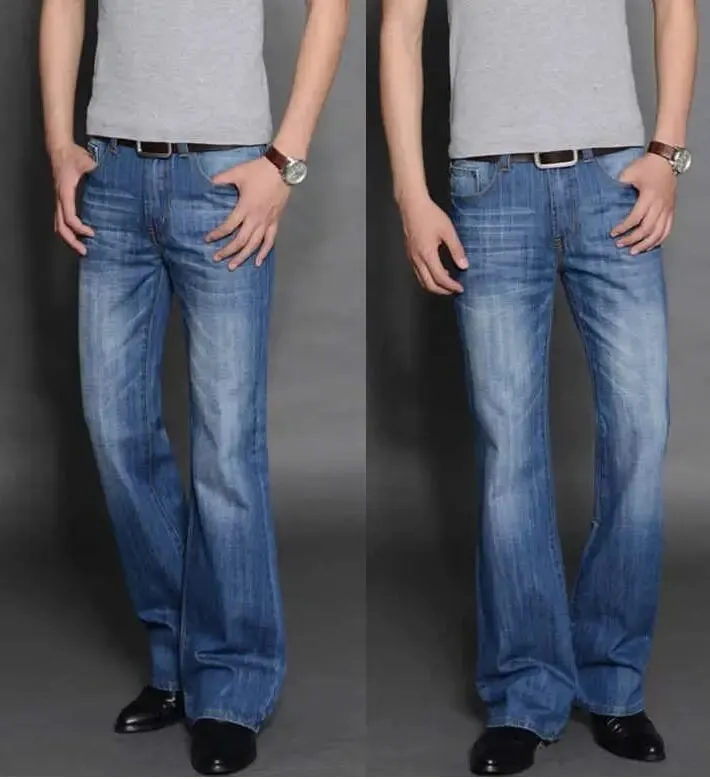 Men's Flared Jeans Loose Men Big-Leg Jeans Men Flared Pants Boot Cut Leg Designer Classic Jeans Multiple Styles Size 28-40 — image 11