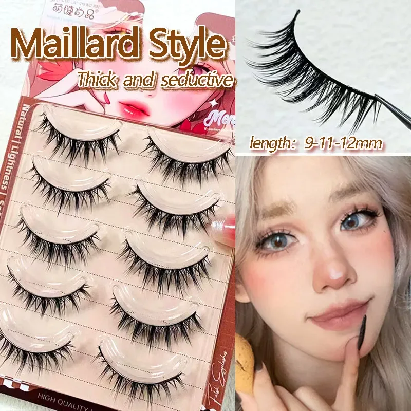 Natural False Eyelashes Slender Transparent Stem Eye Lashes Manga Lashes Novice Eyelash Supplies Korean Eyelashes Stick Makeup — image 11