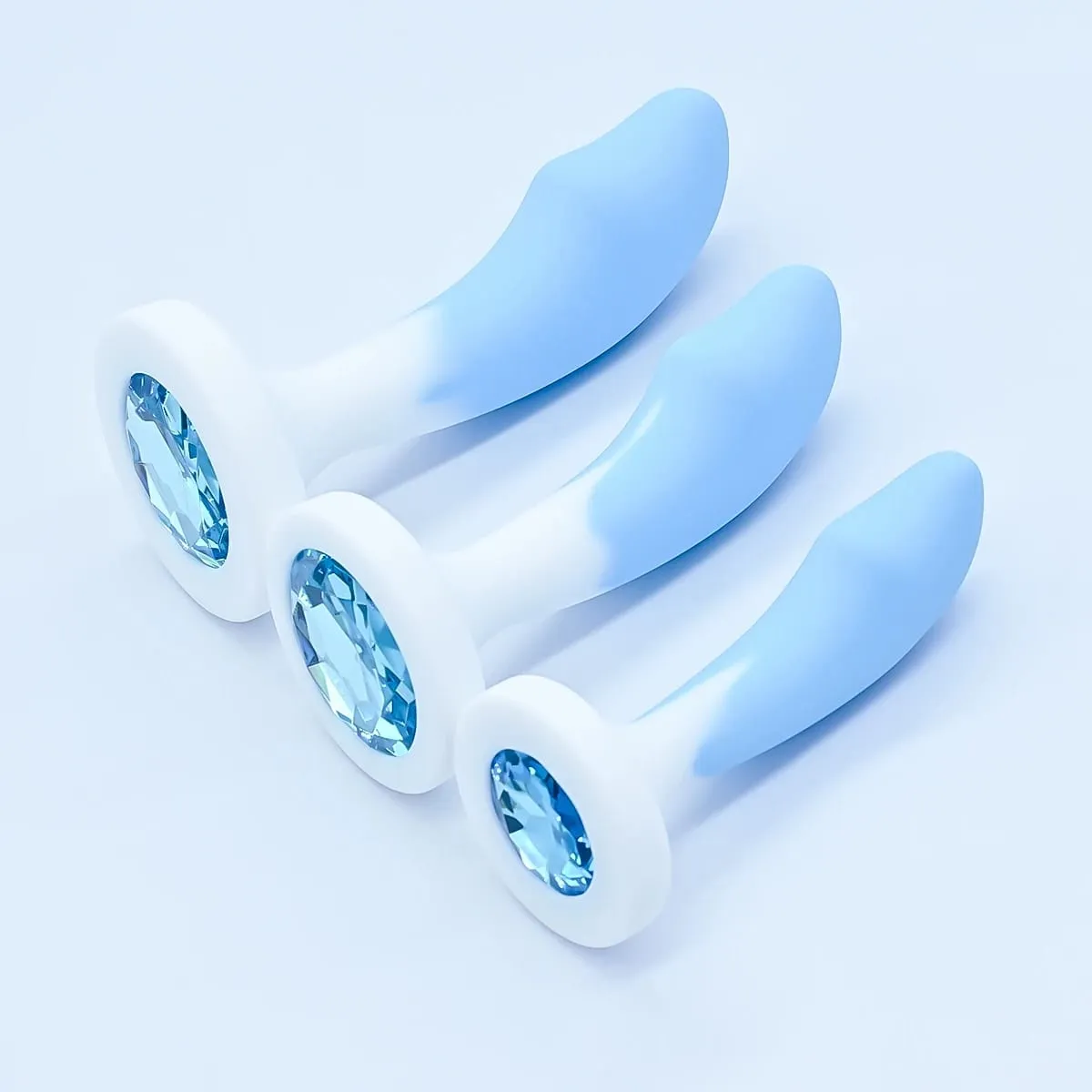 Silicone Anal Plug G-point Massage Gem Crystal Base Butt Plug Anal Masturbation Stimulator Anal Dilatancy Dildos Adult Sex Toys — image 2