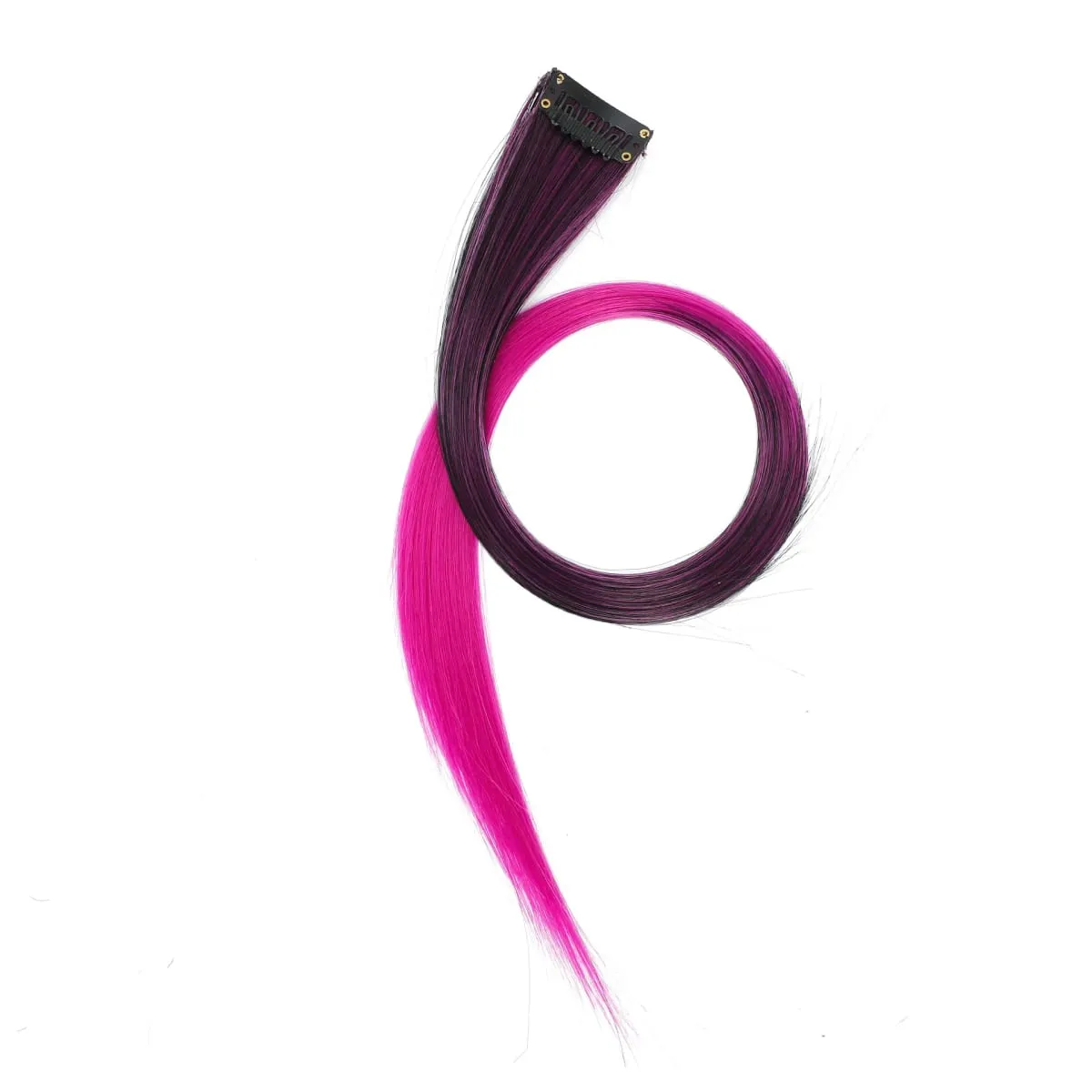 22 inch Colored Hair Extensions Straight Hairpiece 6pcs Colorful Hair Party Highlights Clip in Long Synthetic for Girls Women