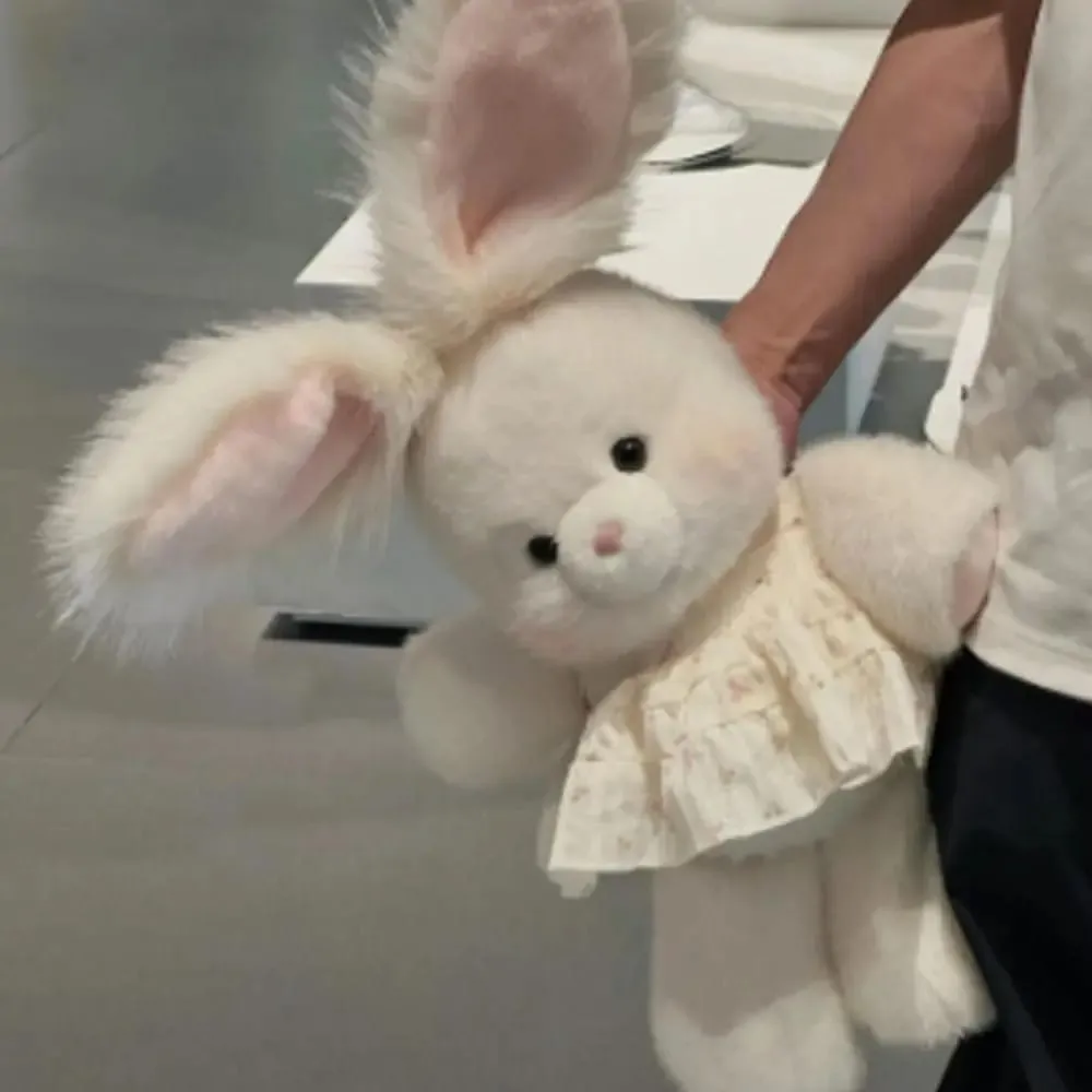 Oreiller en peluche lapin doux, cadeau créatif, soutien émotionnel, jouet en peluche de 17.7 pouces avec longue oreille, oreiller en peluche mignon — image 4
