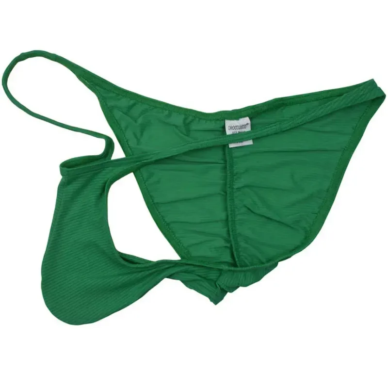 Men Brazilian Bikini Brief Pucker Bikinis Underwear Mini Trunks Slip Homme Ice Silk Cheeky Shorts Briefs