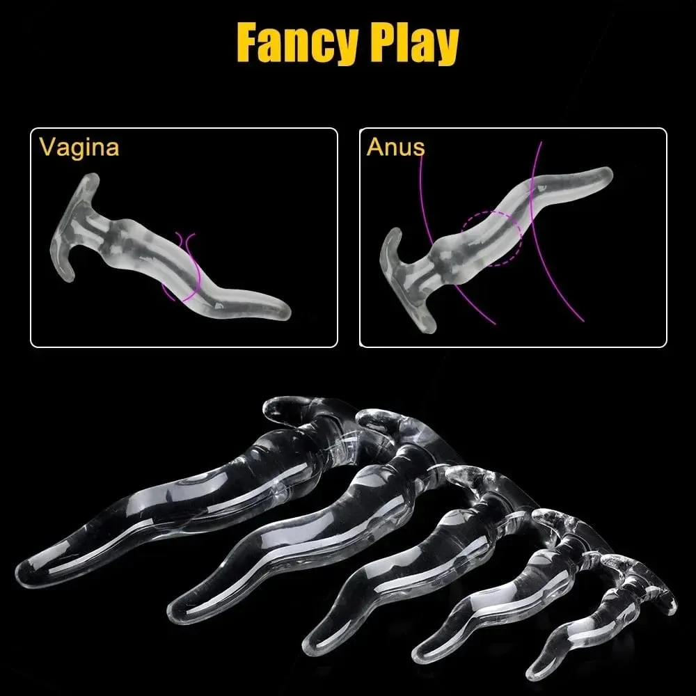 Transparent Big Dildos for Women Vagina Stimulator Anal Plug Artificial Animal Penis Female Masturbator Sex Toy Men Butt Dilator — image 6