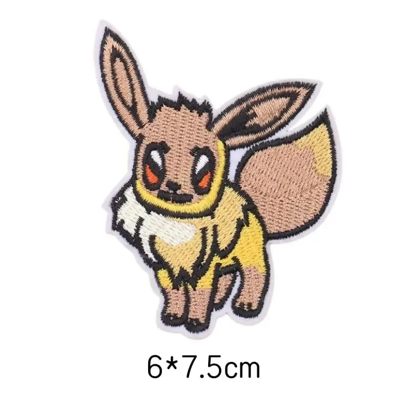 Cloth Patch Pikachu Clothes Stickers Sew on Embroidery Patches Applique Iron on Clothing Cartoon DIY Garment Decor — image 47