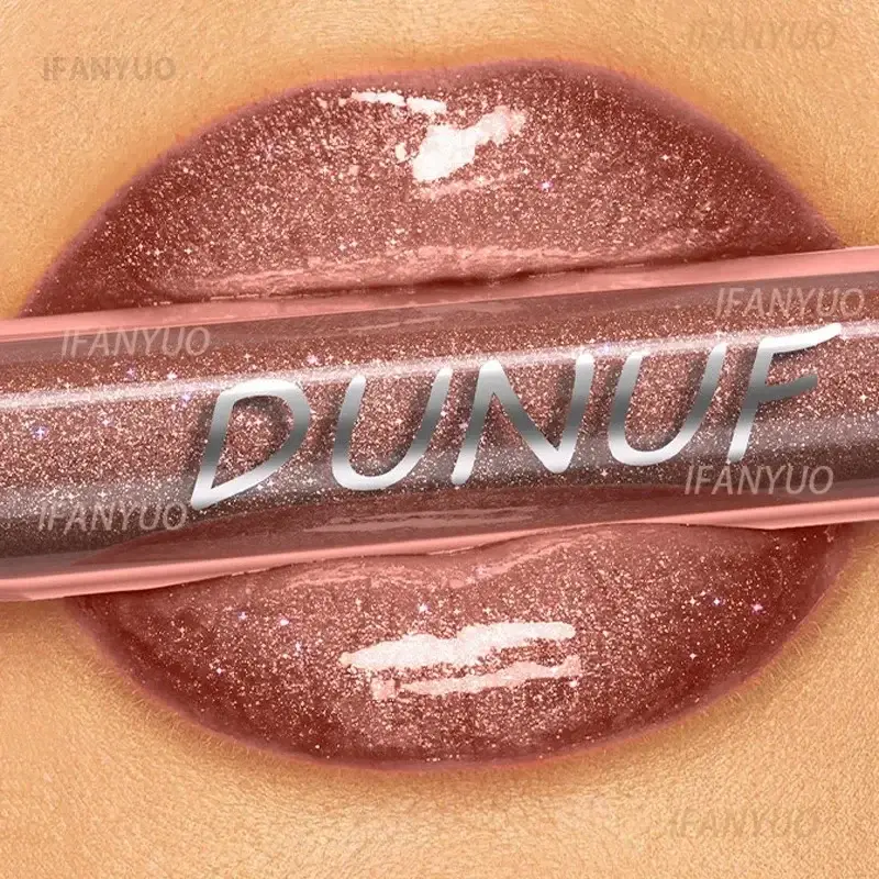 1pc Metallic Liquid Lipstick Long Lasting Glitter Lip Glaze Waterproof Moisturize Brown Lip Tint Shiny Shimmer Lipgloss Makeup — image 2