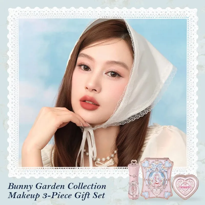 Flowers Knows Bunny Garden Collection Gift Set Makeup Eyeshadow Palette Velvet Matte Lip Stick Lip Cream Blush De Maquillaje — image 4