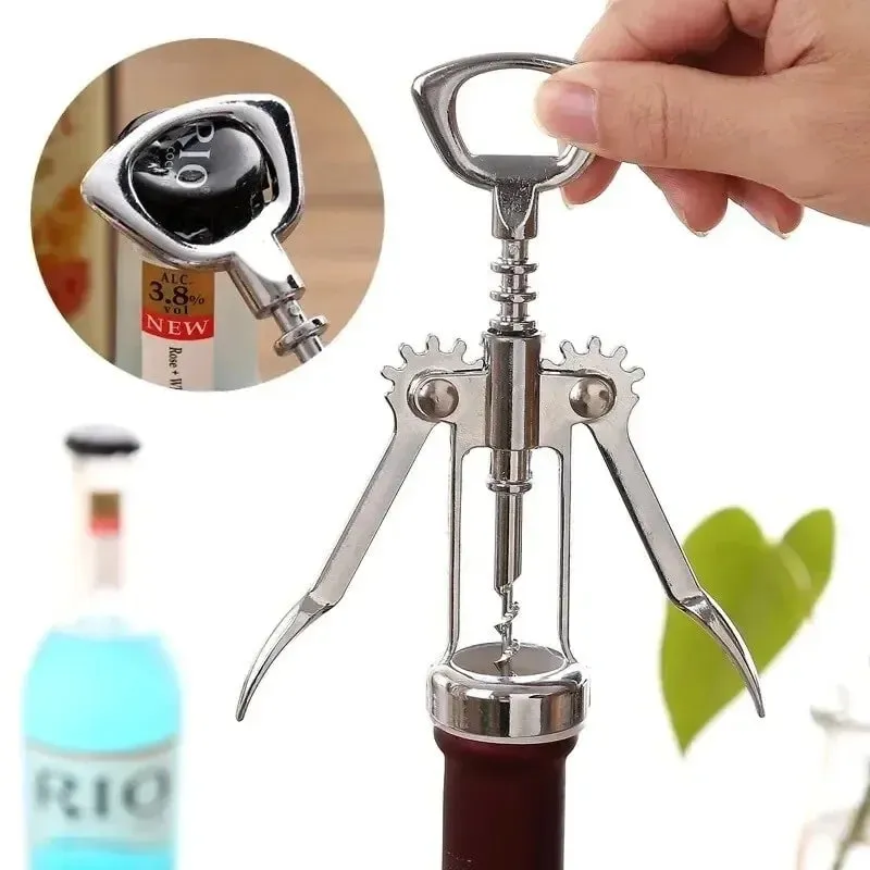 Red Wine Bottle Opener Beer Driver SteelWine Corkscrew Wine Opener Multifunctional Stainless Corkscrew Kitchen Supplies — image 4