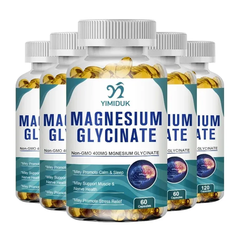 Yimiduk reines Magnesiumglycinat-Ergänzungsmittel mit Vitamin B6 zur Bekämpfung von Müdigkeitskrämpfen und zur Herzgesundheit reduziert Angstzustände. Vegan — image 9