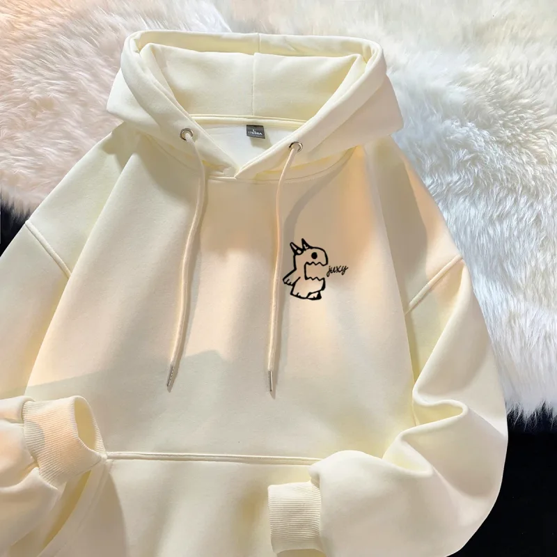Hoodie Musim Bunga Musim Gugur Lelaki 2026 Jenama Fesyen Atas Cetakan Raksasa Berbilang Fungsian Pakaian Jalanan Kasual Berbilang Fungsi