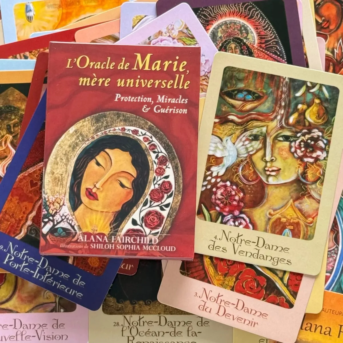 L'Oracle De Marie Mère Universelle Versi Perancis Keajaiban Perlindungan dan Guérison Oracle Deck 44 Permainan Papan — image 1