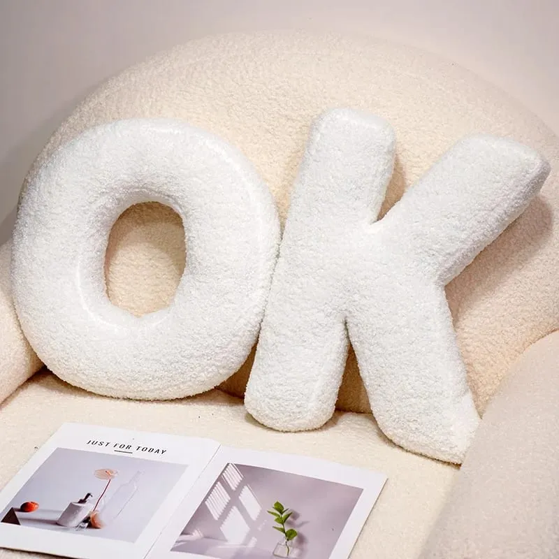 40CM Cartoon English Letters Plush Pillow Sofa Cushion Bed Throw Pillows Teaching Words Game Living Room Decoration — image 4