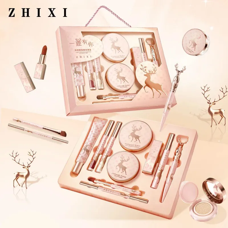 10-Piece Complete Makeup Gift Set Full Face Cosmetics Kit Luxurious Beauty Collection Birthday & Valentine‘s Day Gift