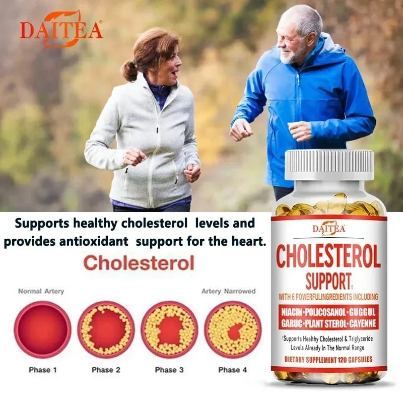 Suplemento de apoyo al colesterol Daitea: reduce el LDL y los triglicéridos. El sistema inmunológico alivia la ansiedad de forma natural. Salud suprarrenal. — image 3