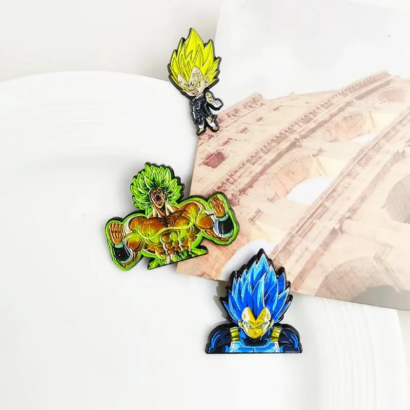 Dragon Ball Manga Pin Anime Lapel Pins Backpacks Cute Things Vegeta Goku Brooches Badges on Backpack Brooch for Clothes Jewelry — image 2