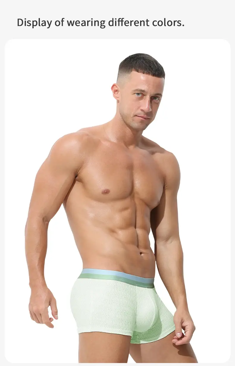 Men's cotton underwear men's boxers summer thin trend boys sports boxers antibacterial boxers