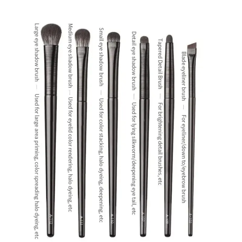 5/6PCS Professional Eyeshadow Brush Set Soft Contouring Eyeliner Eyebrow Makeup Brushes for Women Cosmetic Beauty Tools Kit — image 6