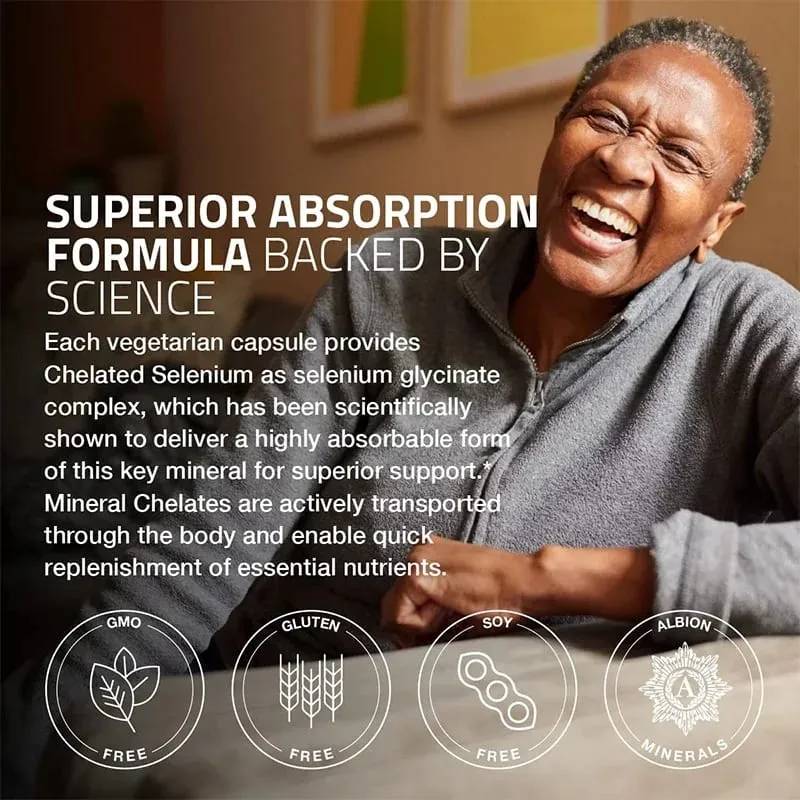 Selenium Supplement - Chelated Amino Acid Complex - High Absorption Antioxidant Enhances Immune Function Thyroid Support — image 6