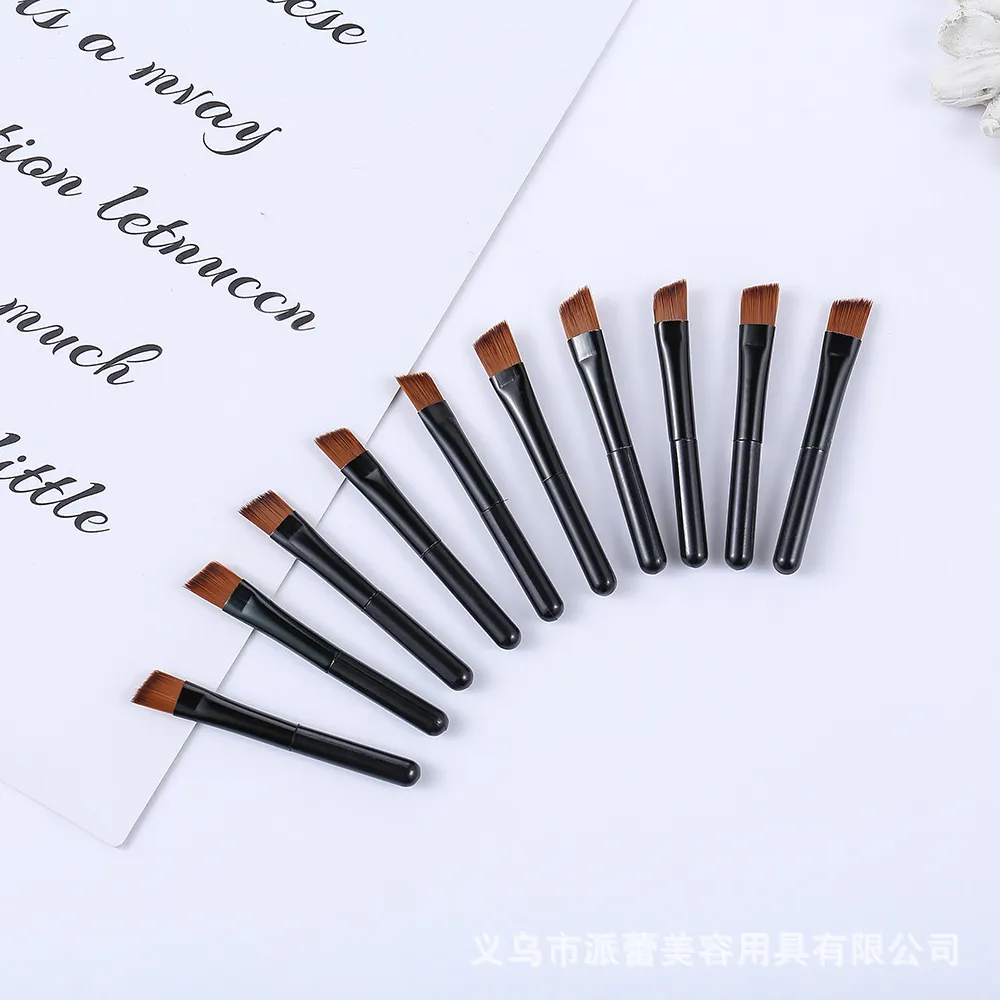 10PCS/Bag Mini Portable Dual Ended Eyebrow Brushes Practical Eyebrow Trimming Comb and Eyelash Beauty Tool For Women Wedding — image 3