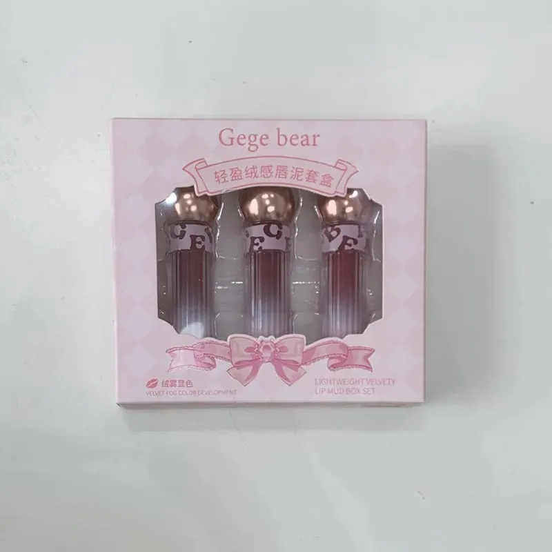 3 Color Matte Lip Gloss Set Moisturizes Long Lasts Water Proofs Sweat Proofs Non Transfer Liquid Lipstick 1box — image 6