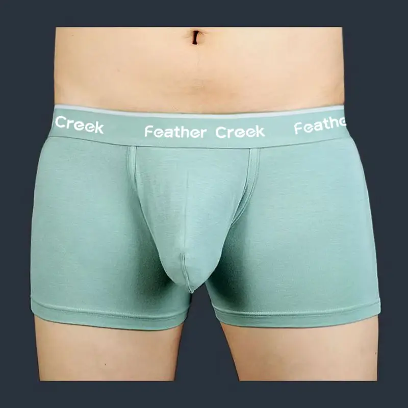Mens Everyday 대형 파우치 속옷 U 볼록한 벌지 내구성 강화 매끄러운 코튼 브리프 통기성 저층 복서 반바지 적합 — image 14