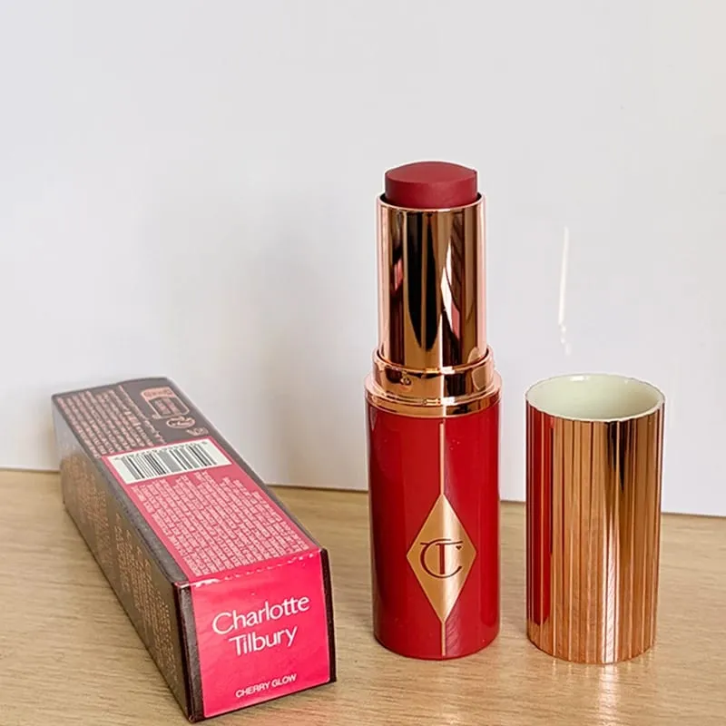 CT Lip Plumping Gloss lipstick Long‑wearing Effortlessly Blended Natural Look Cheeks Blush Stick Cream Dewy Finish Peach Glow — image 11