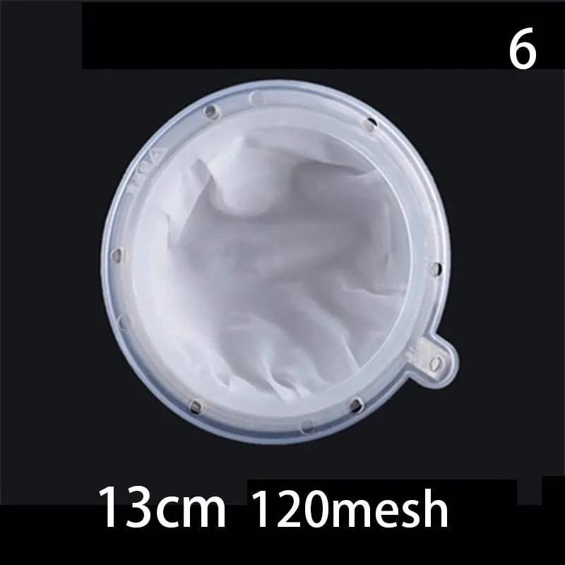 1pc 100/120/200/300/400/450 Mesh Nylon Filter Stainless Steel Funnel For Fruit Milk Traditional Chinese Medicine Oil White Wine — image 12