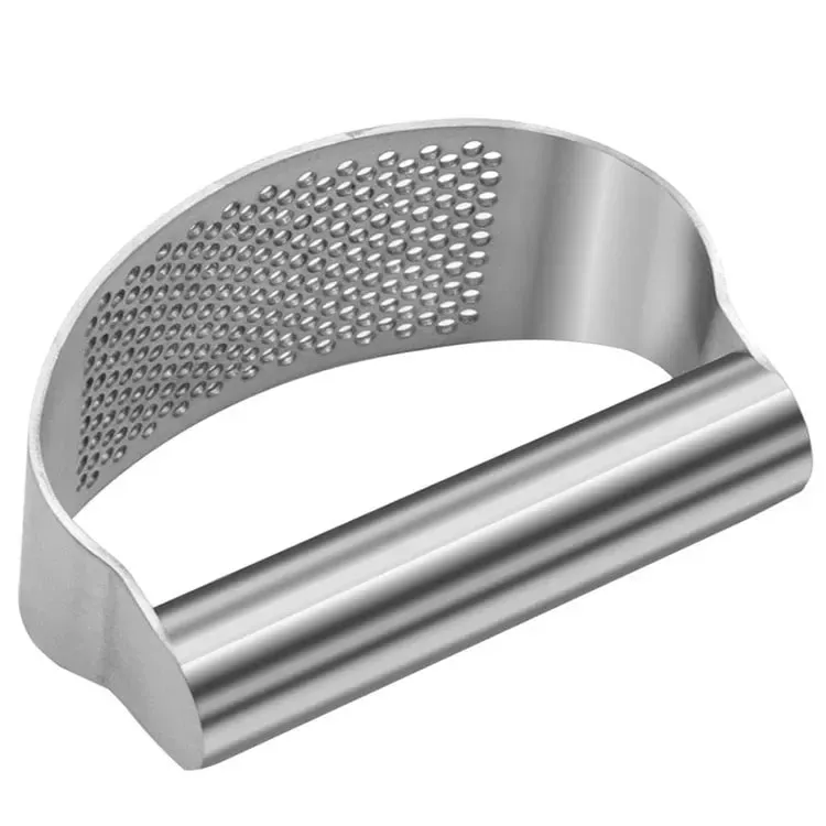 Stainless Steel Garlic Press Crusher Manual Mincer Chopping Tools Curve Fruit Vegetable Cooking Kitchen Gadgets — image 11