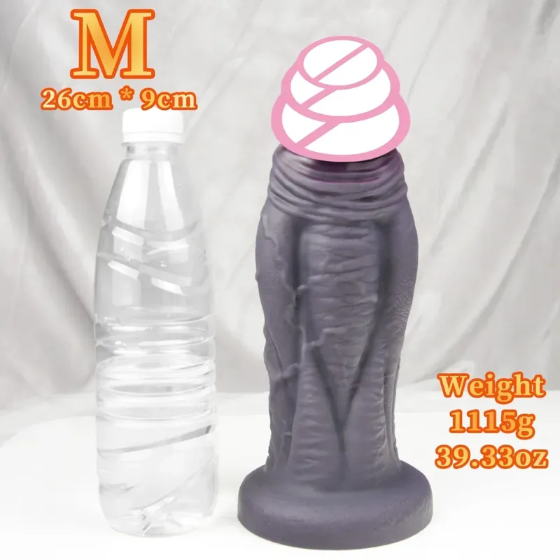Großer weicher Dildo, superweicher Silikon-großer Penis mit Saugnapf, flexibles G-Punkt-Sexspielzeug für Frauen, Männer, Lesben — image 8